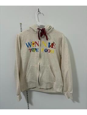 Disney parks Winnie the Pooh full Zip up Hoodie - Ladies Size Medium